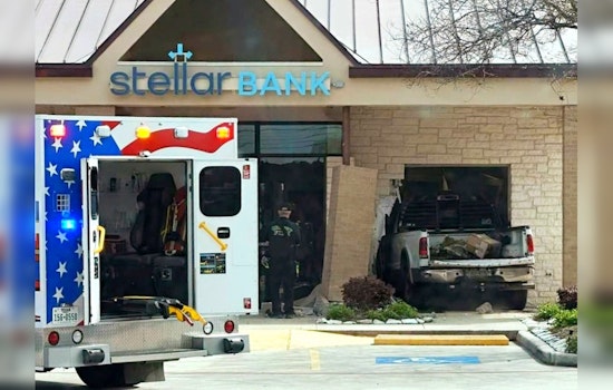 Truck Crashes into Stellar Bank in Crosby, One Hospitalized and Bank's Structural Integrity Assessed