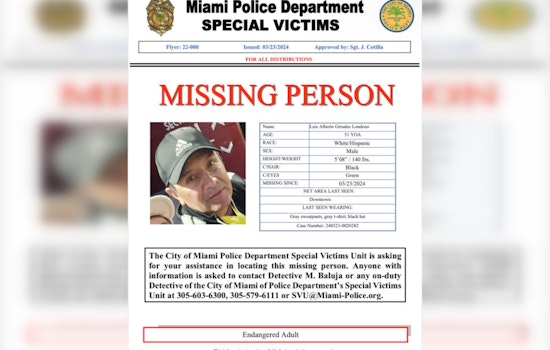 Urgent Search for Missing 51-Year-Old Man Underway in Downtown Miami