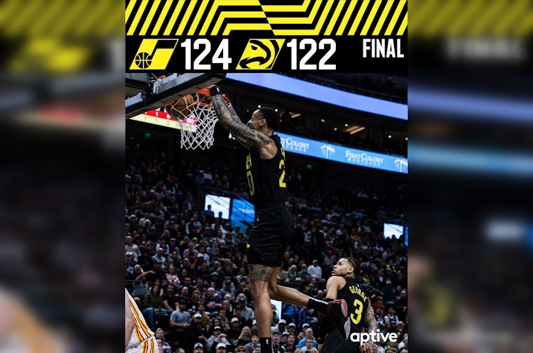 Utah Jazz Narrowly Secures Victory Over Atlanta Hawks 124-122 Despite Missing Key Players