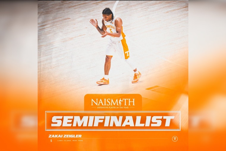 UT's Zakai Zeigler Among Naismith Defensive Player of the Year Semifinalists
