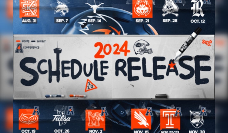 UTSA Roadrunners Unveil Football Schedule for 2024, Aim for Continued Glory in Second AAC Season