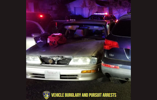 Vallejo Police Thwart Vehicle Burglary in Progress, Suspect Arrested After Chase and Crash