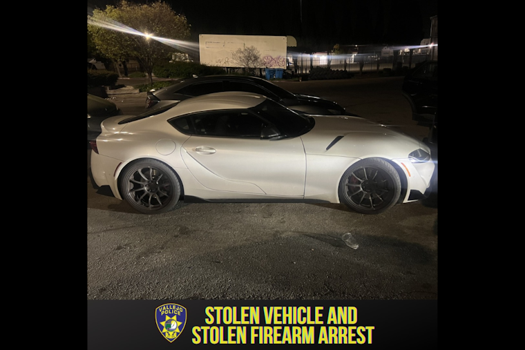 Vallejo Police Use Tech-Savvy Owner's App to Recover Stolen Toyota Supra and Seize Loaded Gun