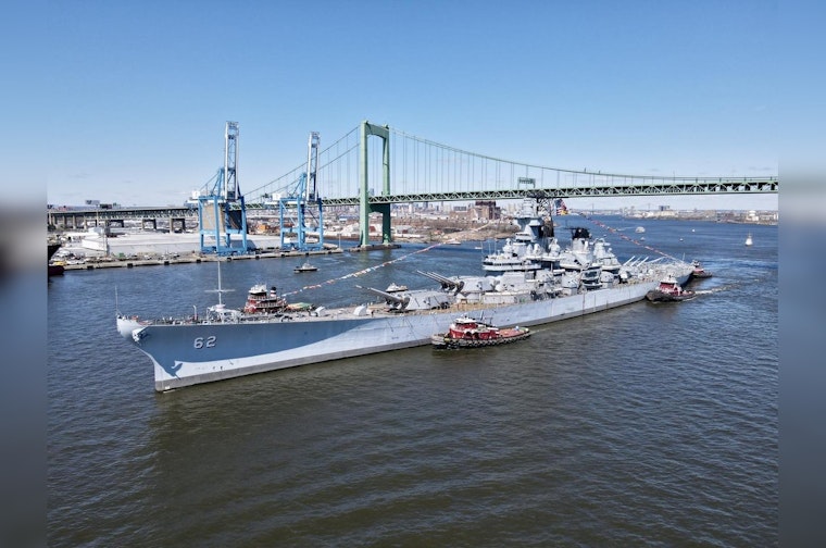 Venerable USS New Jersey Sets Sail for Maintenance in Philadelphia, Echoes Naval Legacy
