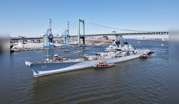Venerable USS New Jersey Sets Sail for Maintenance in Philadelphia, Echoes Naval Legacy