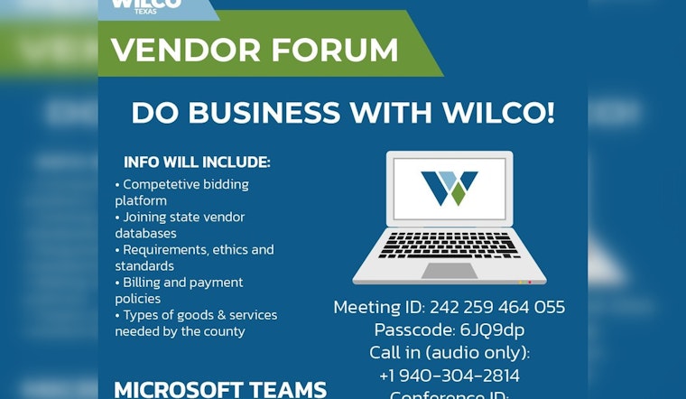Williamson County Hosts Third Annual Vendor Forum to Streamline Procurement Process