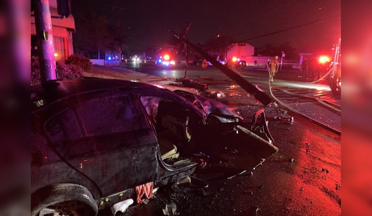 Woman Critically Injured, Man Stable After Firefighters Tackle Fiery Two-Car Collision in Garden Grove