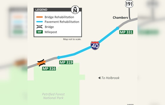 ADOT Announces I-40 Bridge and Pavement Upgrades Near Holbrook; Delays Expected Through Fall 2025