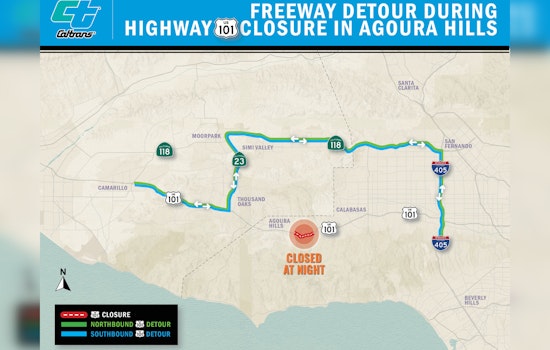 Agoura Hills Drivers Prepare For Nighttime 101 Freeway Closures Amid Construction of Largest Wildlife Crossing