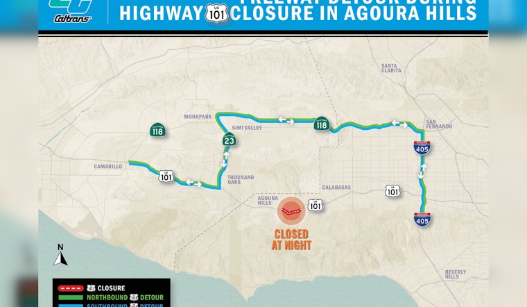 Agoura Hills Drivers Prepare For Nighttime 101 Freeway Closures Amid Construction of Largest Wildlife Crossing