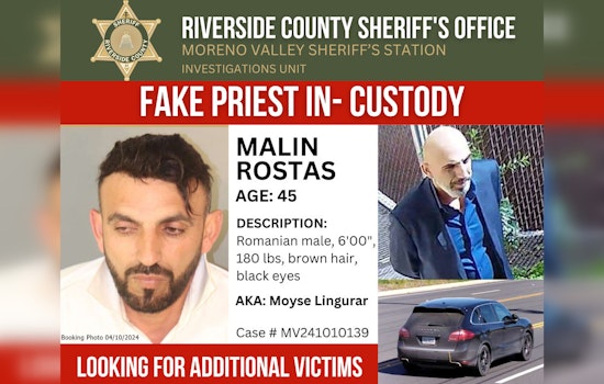 Alleged Phony Priest Suspected of Church Heists Finally Caught in Moreno Valley