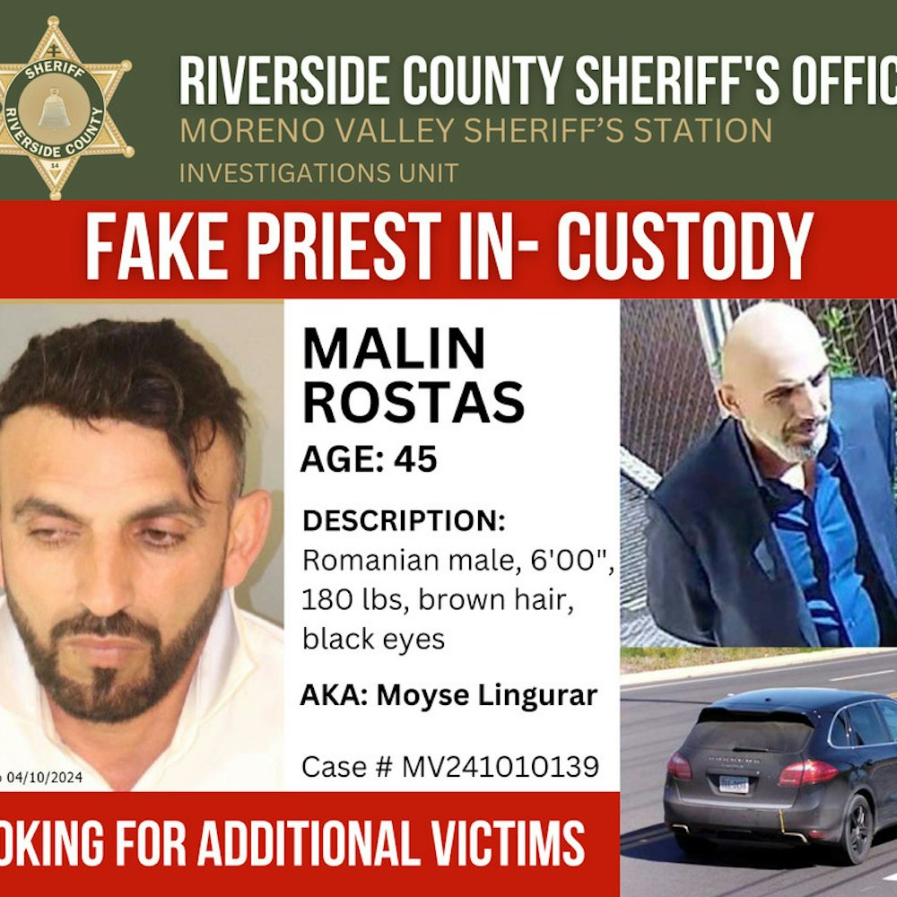 Alleged Phony Priest Suspected of Church Heists Finally Caught in Moreno Valley