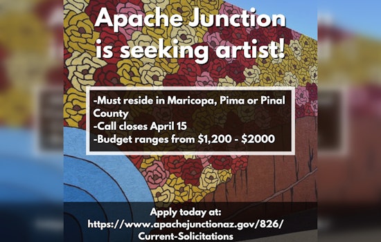 Apache Junction Seeks Local Artists from Maricopa, Pinal & Pima for Public Art Projects