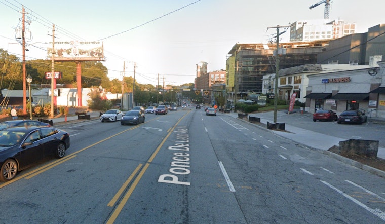 Atlanta Commuters Face Delays as DWM Repairs Reduce Ponce De Leon Avenue to One Eastbound Lane