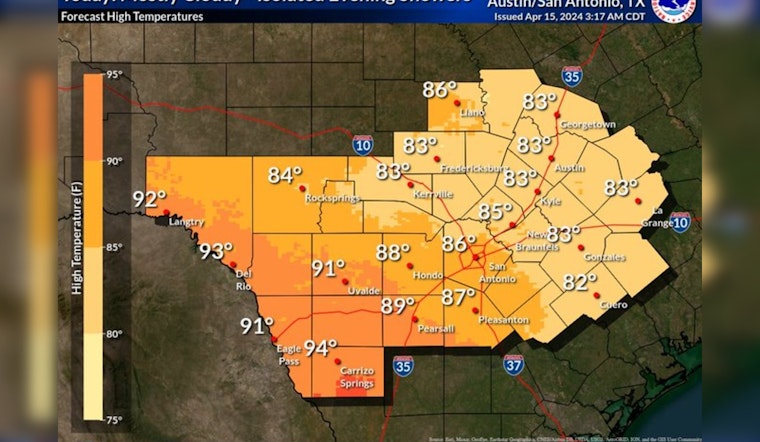 Austin Braces for Week of Varied Weather, Potential Showers and Thunderstorms Await