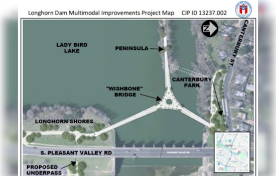 Austin City Council on Cusp of Approving $23 Million for New Pedestrian and Cyclist Bridge over Lady Bird Lake