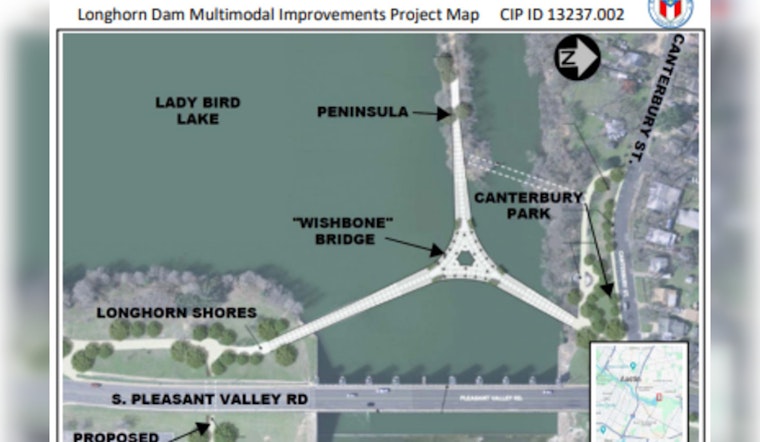 Austin City Council on Cusp of Approving $23 Million for New Pedestrian and Cyclist Bridge over Lady Bird Lake