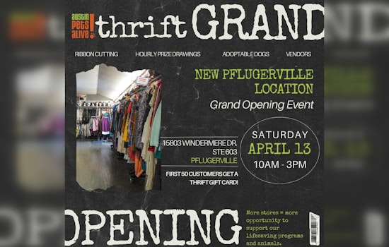 Austin Pets Alive! Opens New Thrift Store in Pflugerville to Benefit Animal Welfare Programs