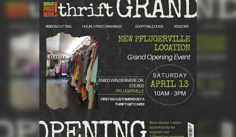 Austin Pets Alive! Opens New Thrift Store in Pflugerville to Benefit Animal Welfare Programs