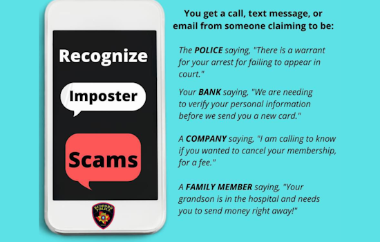 Bedford Residents Warned of Phone Scammers Posing as City Employees, Police Urge Vigilance