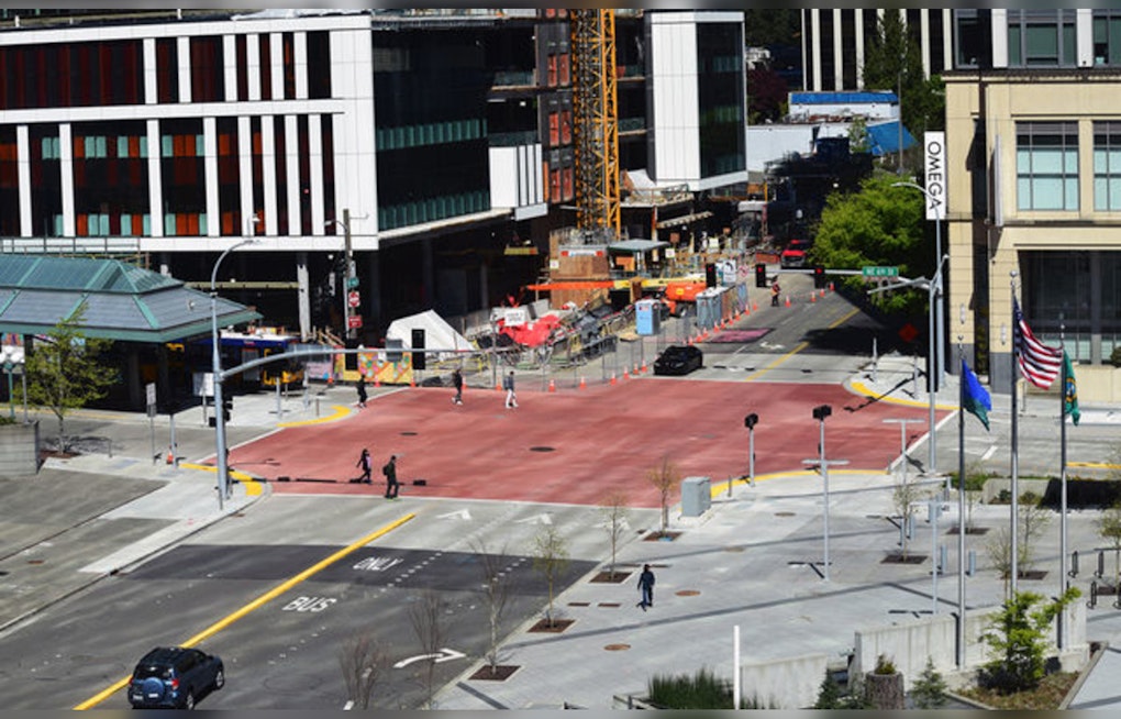 Bellevue Wins National APWA Award for Innovative Downtown Raised Intersections Project