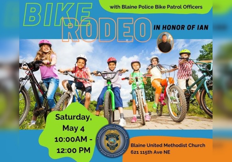 Blaine Police Department Hosts Youth Bike Rodeo for Safety and Fun on Wheels May 4
