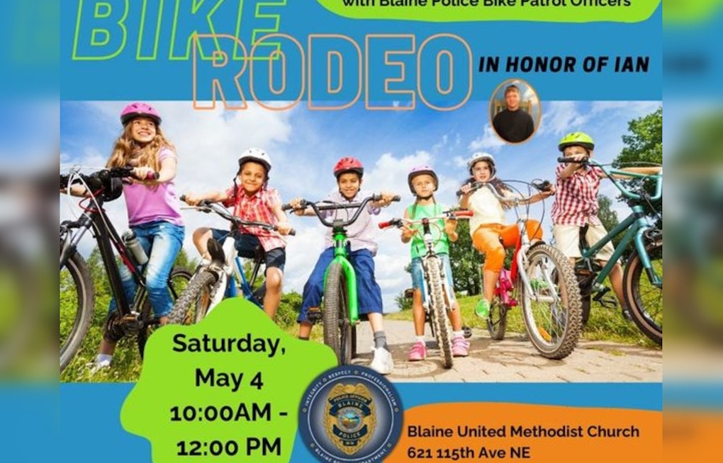 Blaine Police Department Hosts Youth Bike Rodeo for Safety and Fun on Wheels May 4