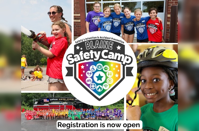 Blaine, Spring Lake Park, and Mounds View Invite 4th Graders to Safety Camp This August
