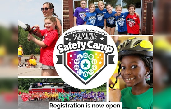 Blaine, Spring Lake Park, and Mounds View Invite 4th Graders to Safety Camp This August