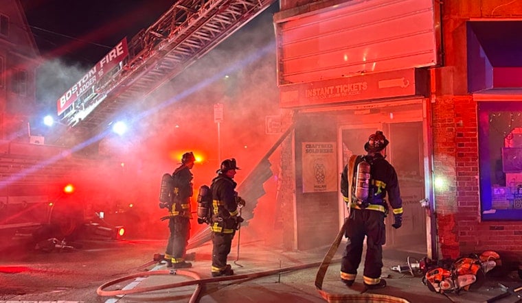 Boston Firefighters Contain Late-Night Roslindale Store Blaze, Avert Community Calamity
