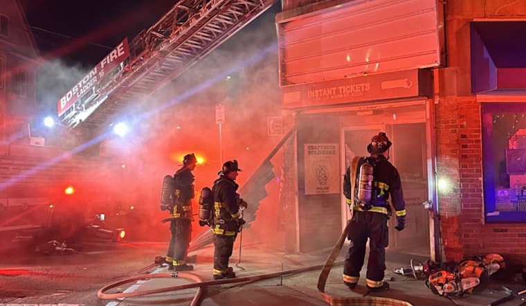 Boston Firefighters Contain Late-Night Roslindale Store Blaze, Avert Community Calamity