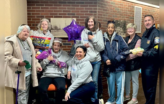 Boston Police Bond with 'Sassy Strollers' to Celebrate 89-Year-Old Community Walker in Dorchester