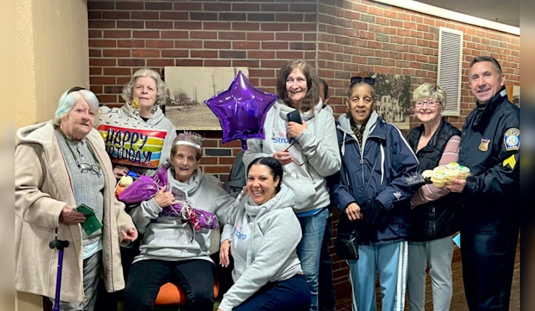 Boston Police Bond with 'Sassy Strollers' to Celebrate 89-Year-Old Community Walker in Dorchester