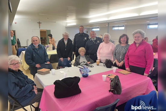 Boston Police Officers Join Roslindale Seniors for Bingo, Fostering Community Ties at St. John’s Parish