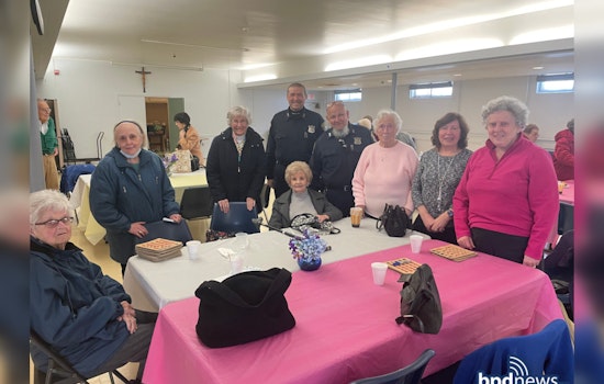 Boston Police Officers Join Roslindale Seniors for Bingo, Fostering Community Ties at St. John’s Parish