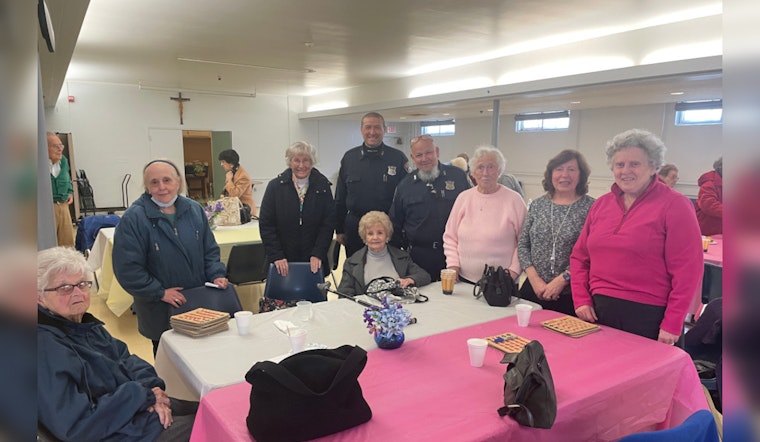 Boston Police Officers Join Roslindale Seniors for Bingo, Fostering Community Ties at St. John’s Parish