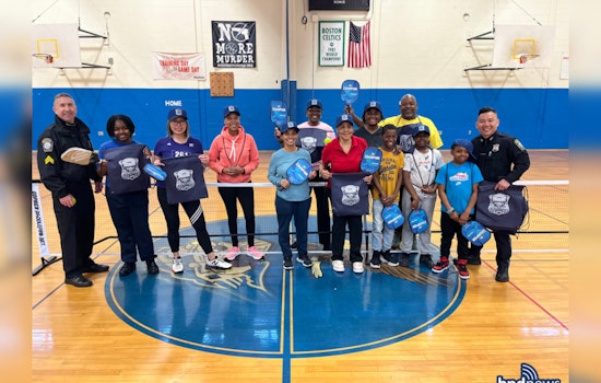 Boston Police Trade Patrol for Pickleball in Community-Building Effort at BCYF Perkins Center