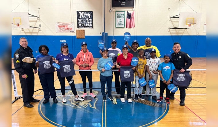 Boston Police Trade Patrol for Pickleball in Community-Building Effort at BCYF Perkins Center