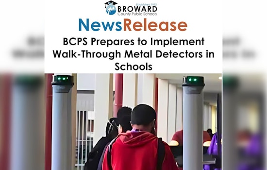 Broward County High Schools to Install sWalk-Through Metal Detector Amid Security Concerns