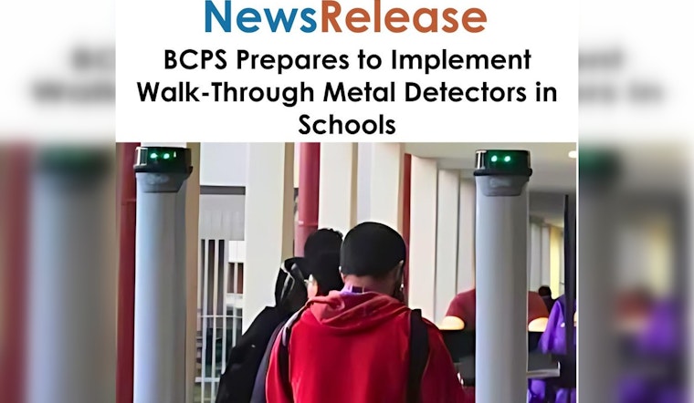 Broward County High Schools to Install sWalk-Through Metal Detector Amid Security Concerns