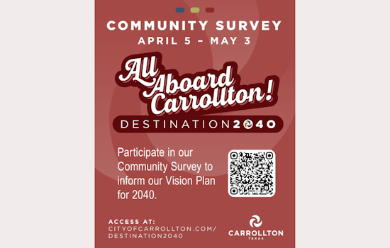 Carrollton Residents Invited to Help Frame City's Future at Destination 2040 Vision Campaign
