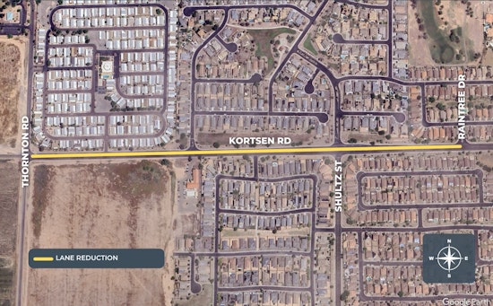 Casa Grande's Kortsen Road to Reduce Lanes Amid Sewer Expansion Project