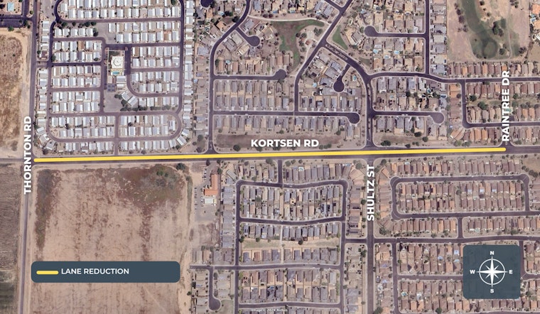 Casa Grande's Kortsen Road to Reduce Lanes Amid Sewer Expansion Project