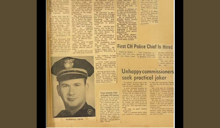 Cedar Hill Police Department Celebrates 50 Years of Serving Dallas Area Community