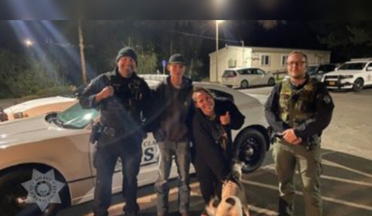Chase for Stolen Car in Clackamas Ends with Takoda the Service Dog Reunited with Owners