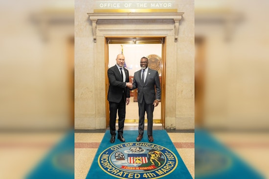 Chicago Mayor Embraces Ukrainian Prime Minister in a Solidarity Pact for Expats and War Efforts