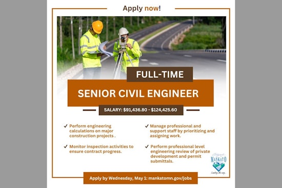 City of Mankato Seeks Senior Civil Engineer to Shape Future Infrastructure