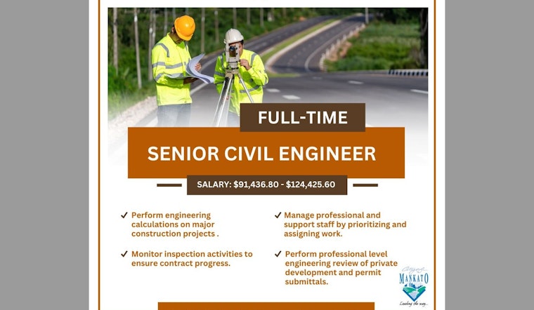 City of Mankato Seeks Senior Civil Engineer to Shape Future Infrastructure