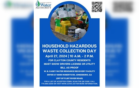 Clayton County Invites Residents to Eco-Friendly Household Waste Collection Day on April 27
