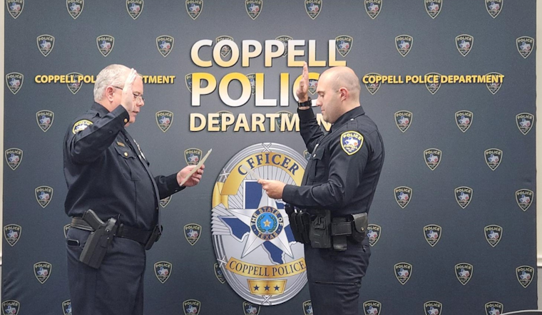 Coppell's Own Bailey Grawunder Sworn In as Newest Member of Hometown Police Force